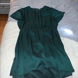 Emerald green dress